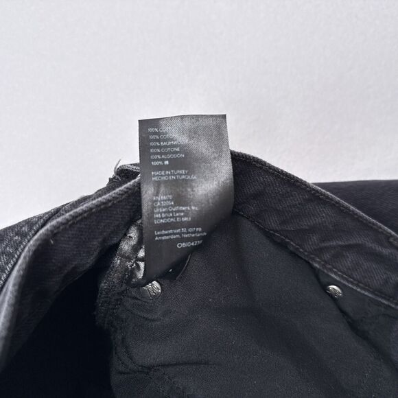 Free People Maggie Straight Jean Size 28 Black High Waist We The Free Button Fly - Picture 7 of 9